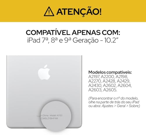 Película Fosca de iPad 7a, 8a e 9a Geração de 10.2