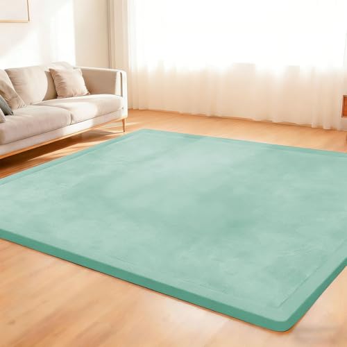 Nqexivo Tappeto per Bambini, in Velluto di Corallo, Tappeto Extra Spesso da 2cm e Coperta per Gattonare Tappeto per la Camera dei Bambini Yoga, Morbido Tappeto per Soggiorno 50 x 100 cm