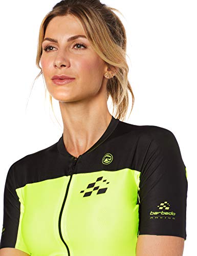 Barbedo Camisa Racing para Mulheres, Amarelo/Preto, P