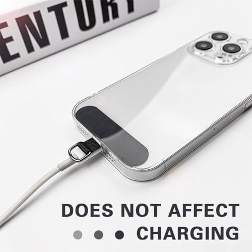 JEYORZY 1x Patches de Cadena para TeléFono MóVil, Parche Universal para Teléfono Celular, Teléfono Parche de Cordón para Teléfono, Adapta a Todas las Colgante para Movil, Accesorio Antipérdida, Negro - imagen 4