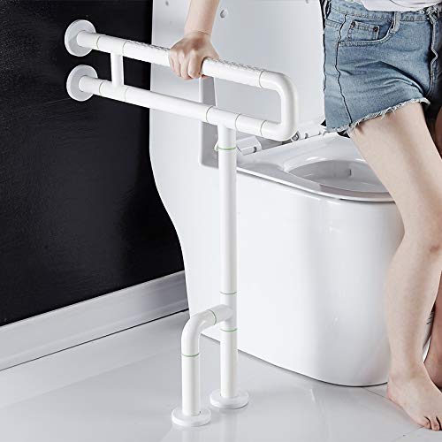 Maniglioni di Sicurezza per Bagno, corrimano di Sicurezza per WC, Barra Doccia in Acciaio Inox, Montaggio a Parete, Maniglia Antiscivolo per Vasca da Bagno per Anziani (Colore: BIA