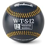 Markwort Synthetic Cover Weighted Baseball, Black, 12 oz