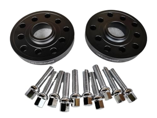 Élargisseurs de voie 5x112 de 20 mm avec cales de changement d'entraxe 5x100 et boulons 14x1