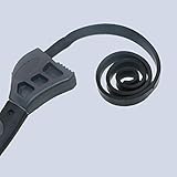 Características: Hencik Llave inglesa multifuncional de 500 mm negro cinturón llave de plástico ajustable abridor automático filtro de reparación llave universal herramientas conjunto de herramientas