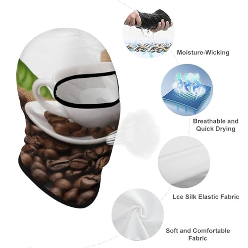 Máscara facial de balaclava para hombre y mujer, protección solar, transpirable, cubre todo el rostro y cuello, ideal para senderismo, ciclismo, running y conducción miniatura 3
