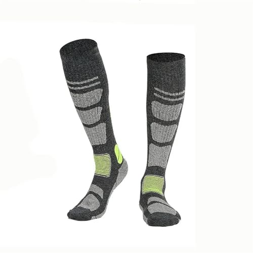 MZSKLW - MZSKLW Ski Socken Wolle Thermosocken Outdoor-Sport Lange Röhre Thermosocken Ski Wandern Ski Bergsteigen Sportsocken for Männer und Frauen Skisocken Damen & Herren Ski(04,M(35-39))