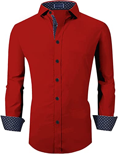 Image of Zombom Men's Cotton Polyester Blend Regular Fit Casual Shirt