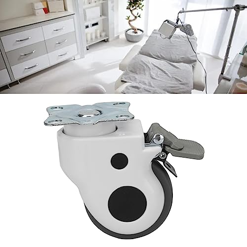 Rodízio giratório de borracha termoplástica para bancada de trabalho de 10 cm