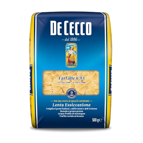 5X DE CECCO FARFALLE (5 PACCHI DA 500gr) 2,5 kg
