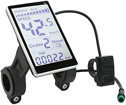 Pissente Speedometer Electric LCD Control Panel,Electric Meter,Screen Data Display Meter Electric LCD Meter Cycling Accessories
