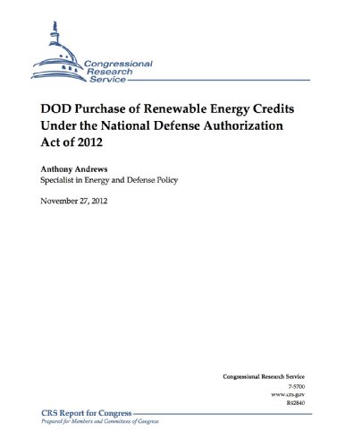 DOD Purchase of Renewable Energy Credits Under the National Defense Authorization Act of 2012