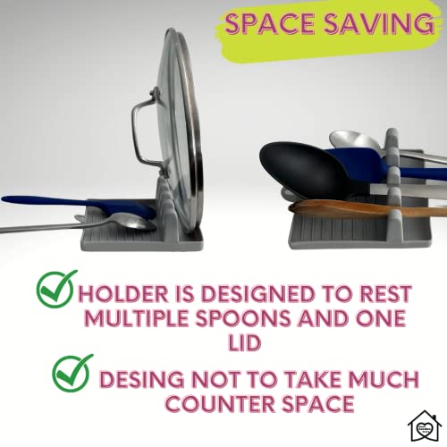 Home Goodies Store Spoon And Lid Holder, Spoon And Lid Rest For Stove Top And Kitchen Utensil Holder. #TOP2
