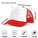 Handepo 12 Pack Trucker Hat for Kids Summer Polyester Mesh Cap Adjustable Sublimation Blank Hats Baseball Caps for Outdoor (Multi Color)