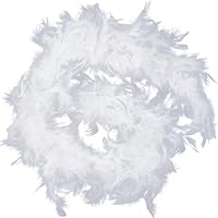 GORGECRAFT 210 cm lange pluizige boa, kaarsmand, kalkoenveren, veer, boa's, voor feestideeën, preppy bruiloft, doe-het-zelf, handwerk, dansjurk, accessoires, Halloween-kostuum, decoratie, zwart