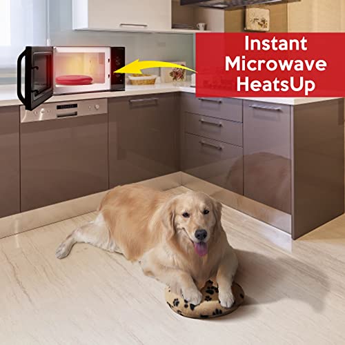 Pet Heating Pad Microwave, Newborn Kitten Puppy Pet Snuggle Warming Safe Outdoor Bed Warmer, Gel Reusable Heat Pad Disc For Animals, Waterproof Heating Disk For Dog, Cat, Rabbit And Guinea Pig, Gifts #TOP4