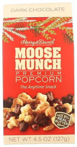 Moose Munch Dark Chocolate Holiday Caramel Popcorn