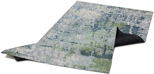 Image of Printed Rug Soft Floor Carpets with Anti Slip Backing for Living Room | Bedroom | Kids Room (Grey Green, 4x6 Feet)
