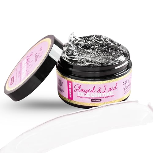 The Mane Attraction Edge Control Gel – 3oz | Flake-Free, Strong Hold Growth Gel for Natural Hair | Smooth, Sleek Edges Without Residue or Grease