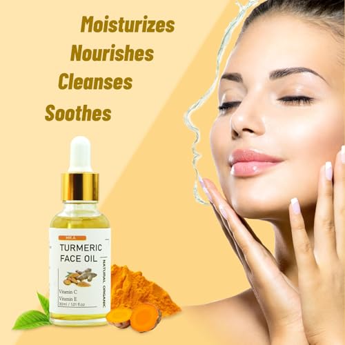 Mr.A Handmade Turmeric Soap Bar & Turmeric Face Clay Mask & Turmeric Oil Skincare Set, Vitamin C Facial Mask For Pores thumb #3