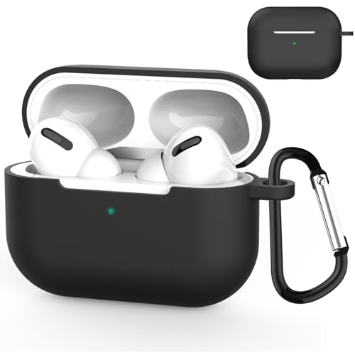 JXRICH For Airpods pro2 �p �P�[�X AirPods Pro 2�V���R���f�� �P�[�X �p �J�o�[ �����h�~ �L�Y�h�~ AirPods Pro2 �ی�J�o�[ LED���C�g�������� �����[�d�\ �S�ʕی� �J���r�i�t��(�u���b�N)