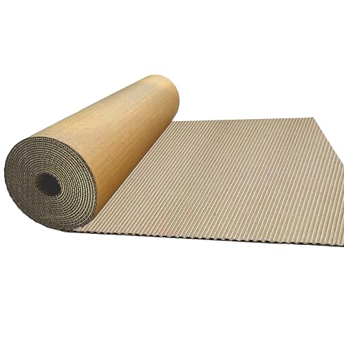Consejos para Comprar Corrugadores Top 5. 42 Rollo de cartón corrugado de una cara café de 35.56 x 365.76 cm), rollo corrugado de papel corrugado para embalaje, almacenamiento, envío, bricolaje (2 rollos cada rollo de...