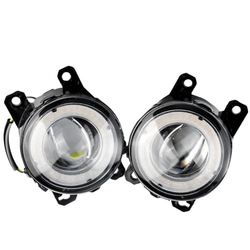 ANATUM Fog Light for R-enault Kwid (BW) 2015 2016 2017 2018 2019 2020 2021 2022 2 Pcs Angel Eye Fog Light H11 Car LED Fog Daytime Running Lamp DRL