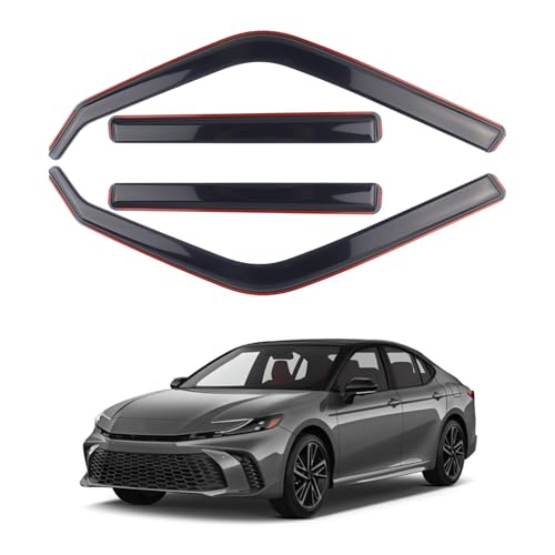 SAOKNCE 4 Pieces in-Channel Extra Durable Rain Guards Fit for 2025-2026 Toyota Camry,Window Deflectors,Window Visors (Smoke Black) by SAOKNCE - Used condition - US$40.62