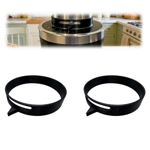 Adjustable Calibration Dial for Espresso Grinders Compatible with MiiCoffee DF54, Marking Ring Alignment Tool, Zero Indicator, Suitable for Conical Coffee Grinders(2Pcs)