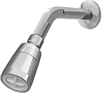 Chuveiro Frio Jato Forte Pequeno Redondo Cromado Ducha Alta Pressão Economia de Água Design Moderno Perfeito para Aquecimento a Gás ou Solar Ambiente Externo Creatore