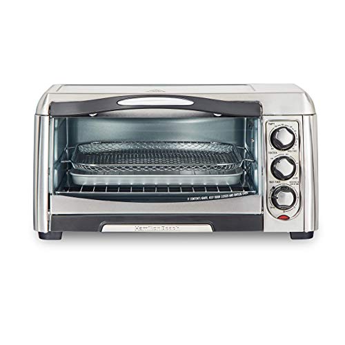 Hamilton Beach 31323 Sure-Crisp Air Fry Toaster Oven 6 Slice Capacity Stainless Steel Renewed