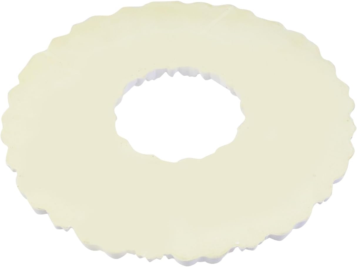 Wealrit 2 Pcs White Ceiling Medallions Round Ceiling Light Medallions for Light Fixtures and Ceiling Fans Decorative Lighting Ceiling Medallion Ring 11.4 OD x 3.4" ID