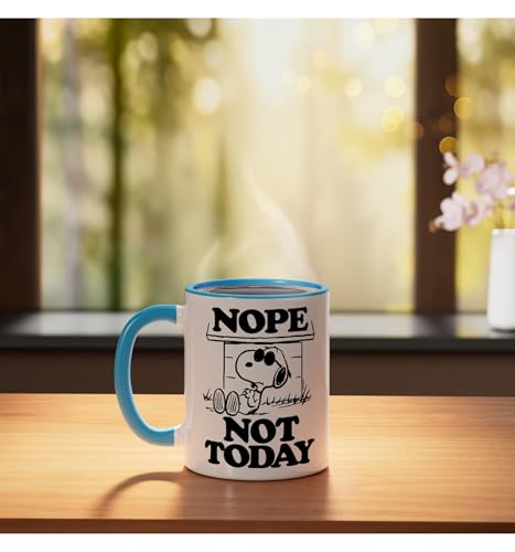 Taza cerámica Peanuts Joe Cool 11 oz Azul/Blanco miniatura 3
