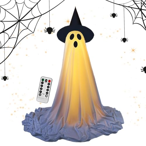 Fantômes animés avec des LED pour extérieurs venteux avec télécommande longue portée étanche
