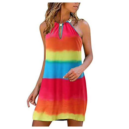 Sommerkleid Damen Ohne Arm Leicht Elegant Partykleid Cocktailkleid V-Ausschnitt Kurz Brautjungfer Kleid Freizeitkleid Swing Mini Kleid Ballkleid