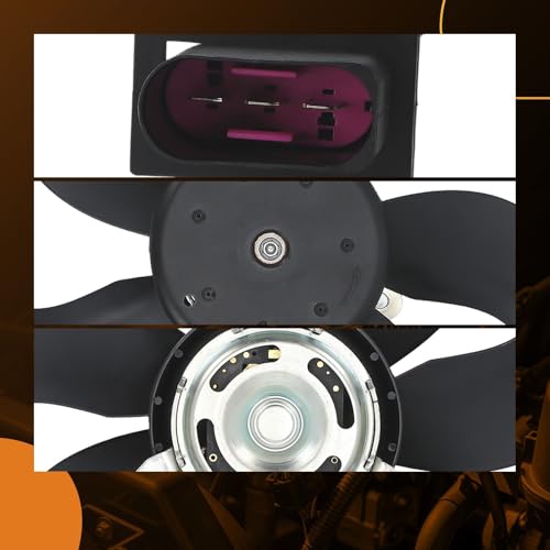 Image of maXpeedingrods 345 MM Radiator Cooling Fan Driver Side for Volkswagen Beetle 1999-2006, 6QD959455 1C0959455 6N0959455L