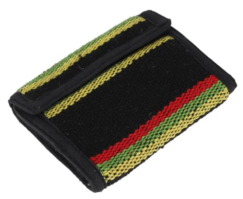 GURU SHOP Ethno Stoff Portemonnaie Nepal - Modell 11, Unisex - Erwachsene, Baumwolle, 10x11x2 cm