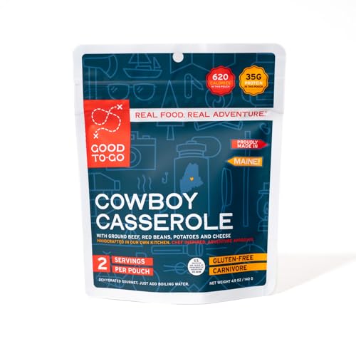 GOOD TO-GO Cowboy Casserole | Camping & Backpacking Food | Just Add Water Backpacking Meals | Good To-Go Dehydrated Meals Taste Better Than Freeze Dried Food
