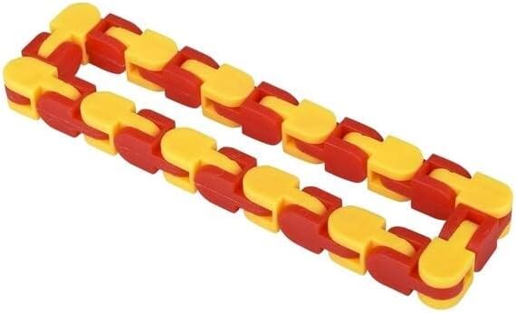 Miniatura 8 de Fidget Snake, paquete de 12 juguetes para ansiedad de serpiente, juguetes sensoriales para autismo, rompecabezas de serpiente para aliviar el