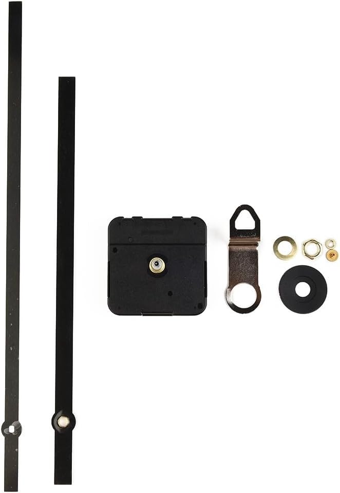 DIY Quartz Clock Movement Kit, 1 5V Mechanism with Adjustable Hour and Minute Hands for Custom Designs