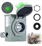 BOYISEN 30 Amp Generator Inlet Box, NEMA L14-30P Power Inlet Box with Pre-Drilled Wiring Holes fo...