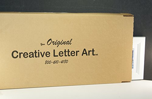 Creative Letter Art - Personalized Framed Name Sign With Beach And Nautical Related Alphabet Photographs Including Cotton White Self Standing Frame #TOP5