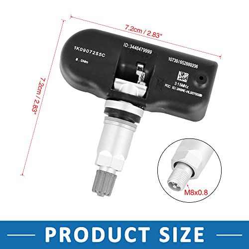 Capteur de pression pneus TPMS 1K0907255A haute précision Golf 2010 - 2