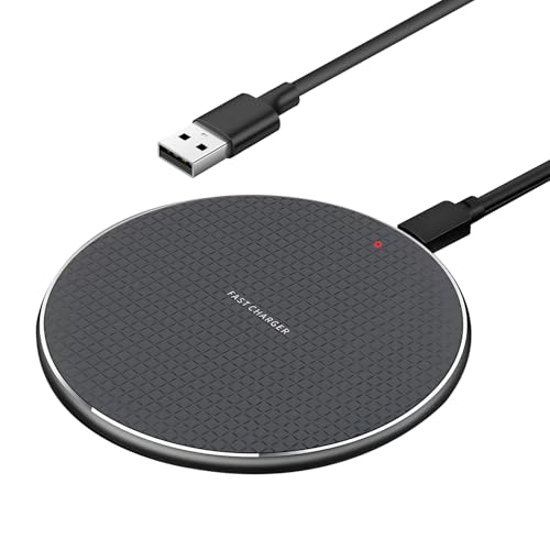 Image of 35W Fast Wireless Charger Qi Charging Pad for iPhone 17/16/15/14/13/12/11 Samsung Galaxy S26/S25/S24/S23/S22/S21 Ultra-Slim Universal Wireless Phone Charging Station LED Indicator USB-C Cable (Black)