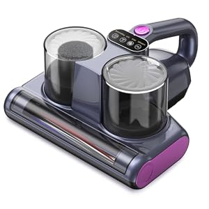 Milbensauger für Matratzen mit UV-C-Licht,Milbensauger 12000Pa Starke Absaugung,HEPA-Filter,Heißl... Entfernt 99,9% Allergene für Matratzen,Tierhaare,Sofas–für Allergiker