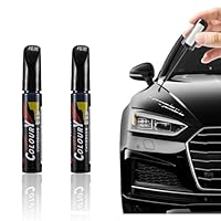 Nurila 2 Stück Lackstift Schwarz Glänzend 12ml,Lackstift Auto Schwarz Auto Pinsel,Kratzer Reparatur Stift, Autokratzer Reparaturmittel Autolack Reparatur für Autos Reparaturwerkzeug