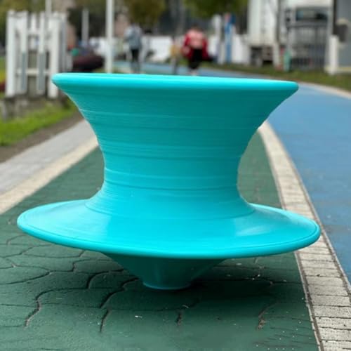 CHZDPP 360° Swivel Autism Kids Swivel Chair/Spinner Seat, Gyro Chair/Lounge Chair for Outdoor & Indoor, Sensory Balance Training Stool with Non-Slip Pattern(Light Blue)