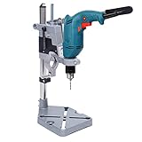 Drill Press Stand Dual-Hole - Adjustable Height Workbench Clamp for Precision Drilling | Steady Guide for DIY & Contractors | Fits DeWalt/Milwaukee Drills