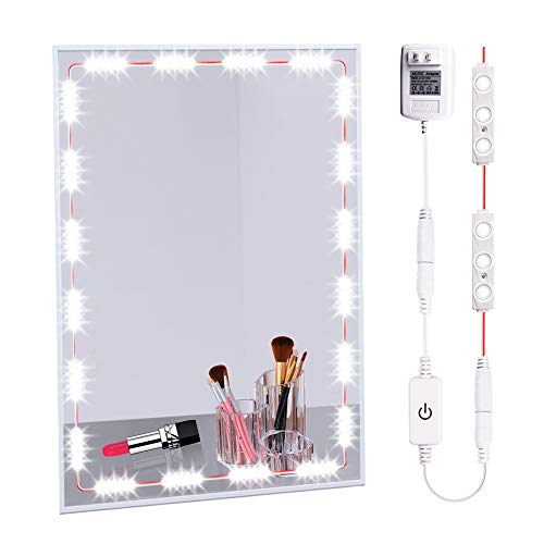 Vanity Lights Kit 4-FQ Led Makeup Lights Hollywood Vanity Kit Dimmable Led Mirror