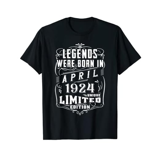Cumpleaños Abril 1924 Edición Limitada Regalo April Camiseta