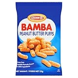 Osem Bamba Peanut Butter Snacks All Natural Peanut Butter PB Corn Puffs, 1.0oz Bag (Pack of 24)